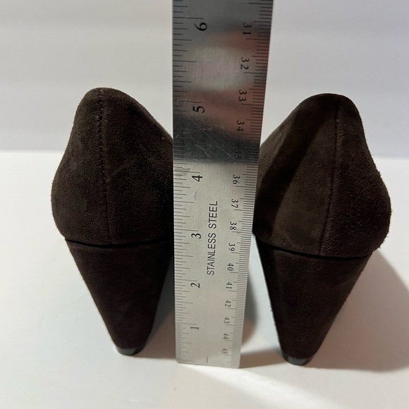 Isaac Mizrah Live Imkalma Brown Wedge Slip On Shoes Cute Bowtie 6M - Picture 3 of 13